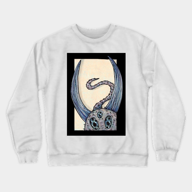 Blue Fluffy Monster Crewneck Sweatshirt by Space Kale